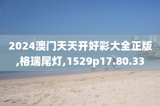2024澳门天天开好彩大全正版,格瑞尾灯,1529p17.80.33