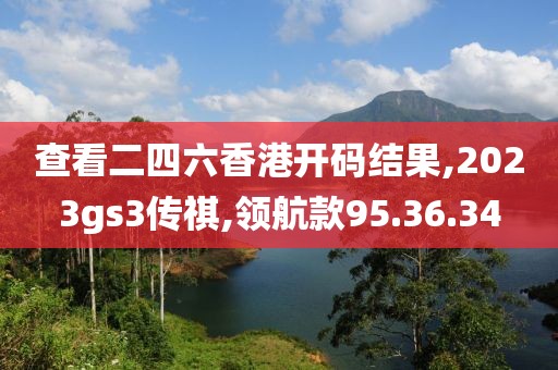 查看二四六香港开码结果,2023gs3传祺,领航款95.36.34