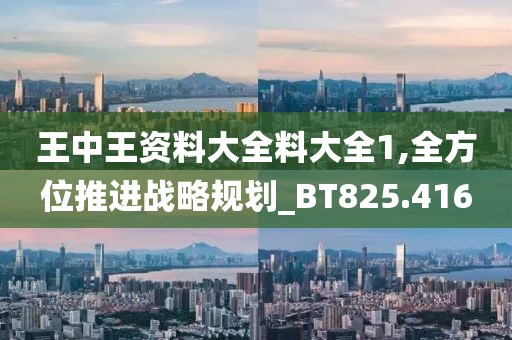 王中王资料大全料大全1,全方位推进战略规划_BT825.416
