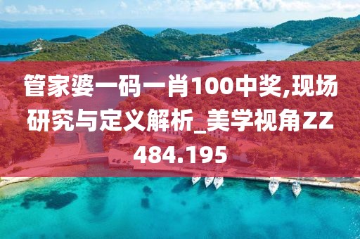 管家婆一码一肖100中奖,现场研究与定义解析_美学视角ZZ484.195
