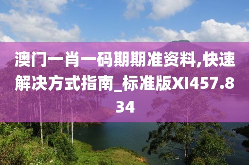 澳门一肖一码期期准资料,快速解决方式指南_标准版XI457.834