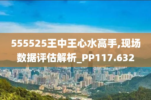 555525王中王心水高手,现场数据评估解析_PP117.632