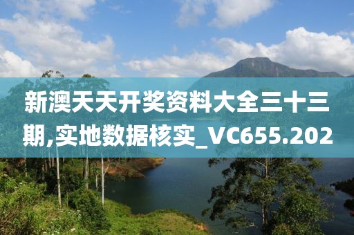 新澳天天开奖资料大全三十三期,实地数据核实_VC655.202
