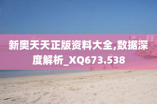 新奥天天正版资料大全,数据深度解析_XQ673.538