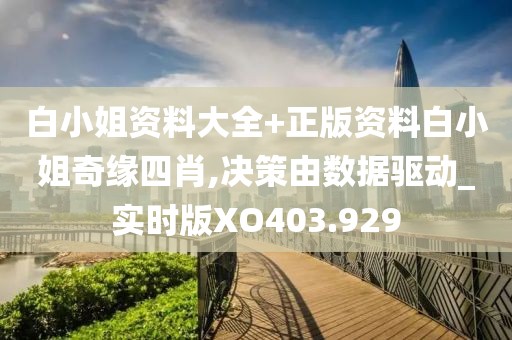 白小姐资料大全+正版资料白小姐奇缘四肖,决策由数据驱动_实时版XO403.929