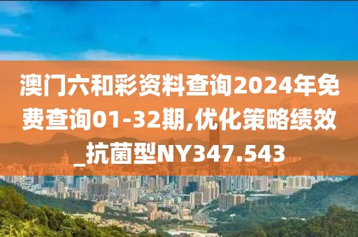 澳门六和彩资料查询2024年免费查询01-32期,优化策略绩效_抗菌型NY347.543