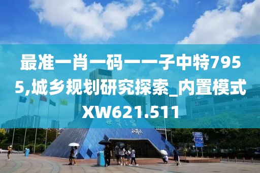 最准一肖一码一一子中特7955,城乡规划研究探索_内置模式XW621.511