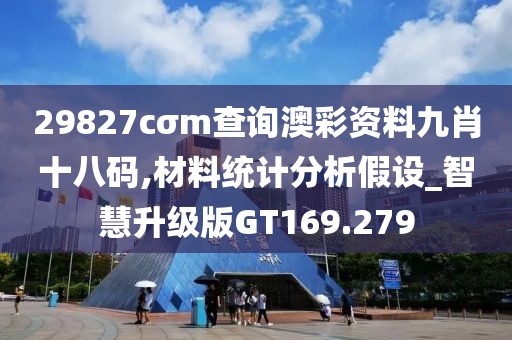 29827cσm查询澳彩资料九肖十八码,材料统计分析假设_智慧升级版GT169.279