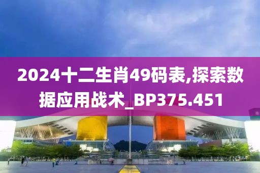 2024十二生肖49码表,探索数据应用战术_BP375.451