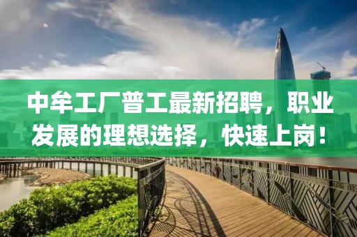 中牟工厂普工最新招聘，职业发展的理想选择，快速上岗！