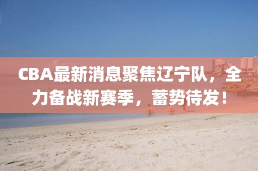 CBA最新消息聚焦辽宁队，全力备战新赛季，蓄势待发！