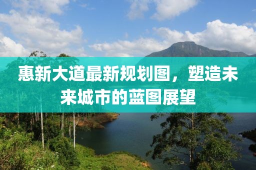 惠新大道最新规划图，塑造未来城市的蓝图展望