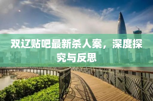 双辽贴吧最新杀人案，深度探究与反思