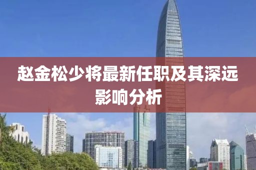 赵金松少将最新任职及其深远影响分析