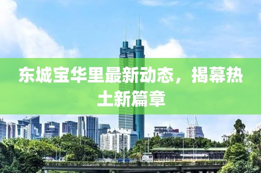 东城宝华里最新动态，揭幕热土新篇章