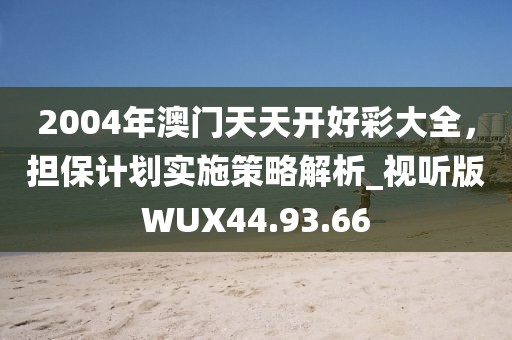 2004年澳门天天开好彩大全，担保计划实施策略解析_视听版WUX44.93.66