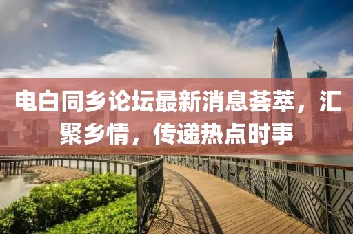 电白同乡论坛最新消息荟萃，汇聚乡情，传递热点时事