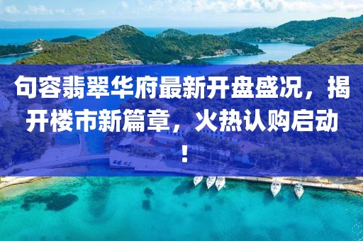 句容翡翠华府最新开盘盛况，揭开楼市新篇章，火热认购启动！