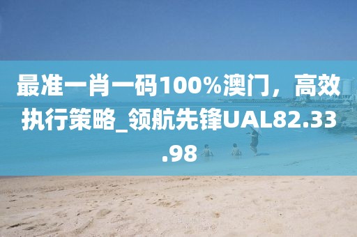 最准一肖一码100%澳门，高效执行策略_领航先锋UAL82.33.98