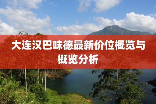 大连汉巴味德最新价位概览与概览分析