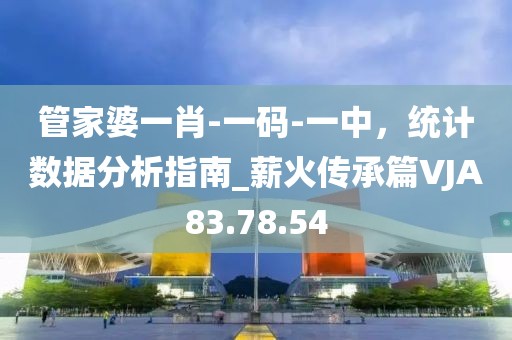 管家婆一肖-一码-一中，统计数据分析指南_薪火传承篇VJA83.78.54