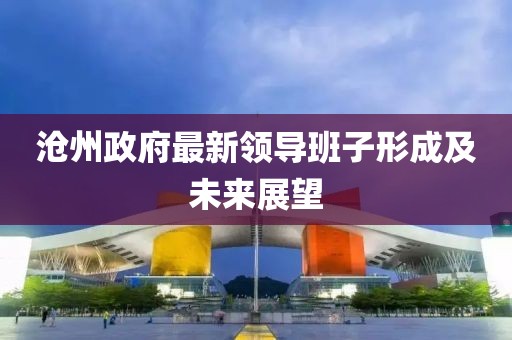 沧州政府最新领导班子形成及未来展望