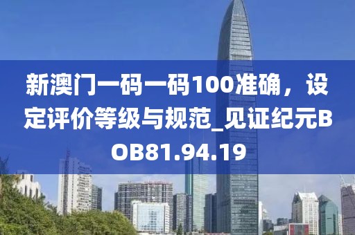 新澳门一码一码100准确，设定评价等级与规范_见证纪元BOB81.94.19