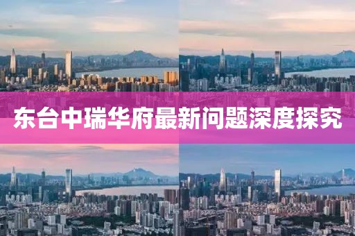 东台中瑞华府最新问题深度探究