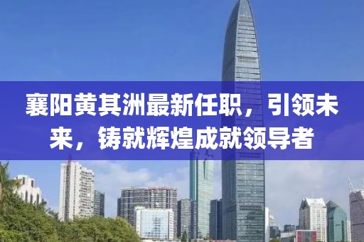 襄阳黄其洲最新任职，引领未来，铸就辉煌成就领导者