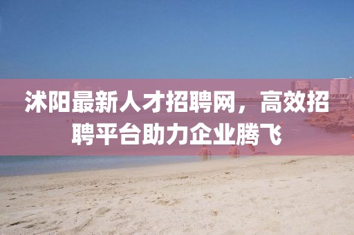 沭阳最新人才招聘网，高效招聘平台助力企业腾飞