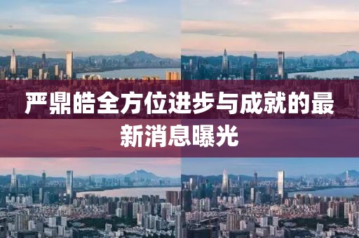 严鼎皓全方位进步与成就的最新消息曝光