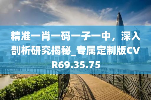 精准一肖一码一子一中，深入剖析研究揭秘_专属定制版CVR69.35.75
