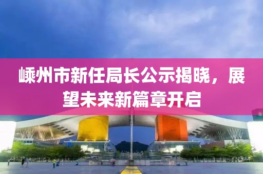 嵊州市新任局长公示揭晓，展望未来新篇章开启