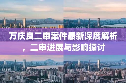 万庆良二审案件最新深度解析，二审进展与影响探讨