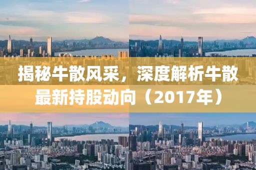 揭秘牛散风采，深度解析牛散最新持股动向（2017年）