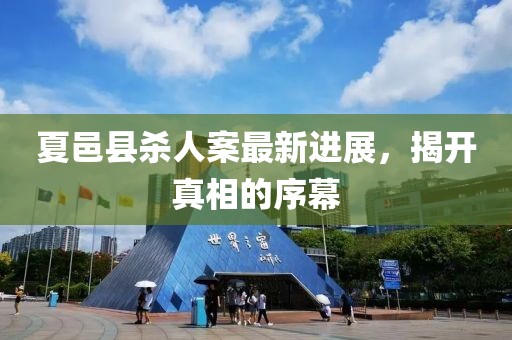 夏邑县杀人案最新进展，揭开真相的序幕