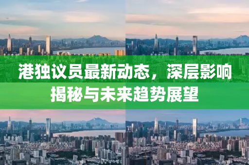 港独议员最新动态，深层影响揭秘与未来趋势展望