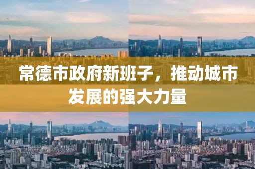 常德市政府新班子，推动城市发展的强大力量