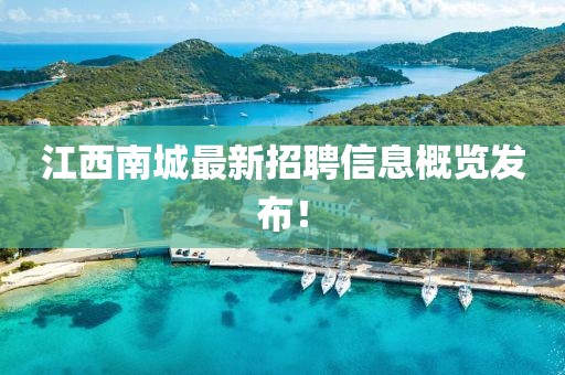 江西南城最新招聘信息概览发布！