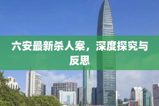 六安最新杀人案，深度探究与反思