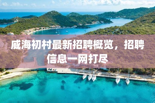 威海初村最新招聘概览，招聘信息一网打尽