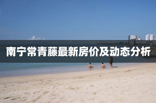 南宁常青藤最新房价及动态分析
