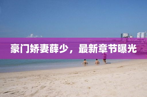 豪门娇妻薛少，最新章节曝光