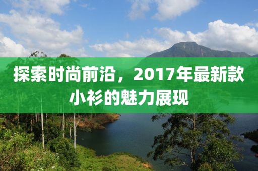 探索时尚前沿，2017年最新款小衫的魅力展现
