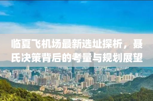 临夏飞机场最新选址探析，聂氏决策背后的考量与规划展望