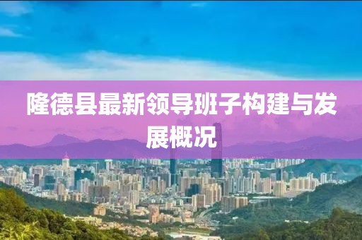 隆德县最新领导班子构建与发展概况