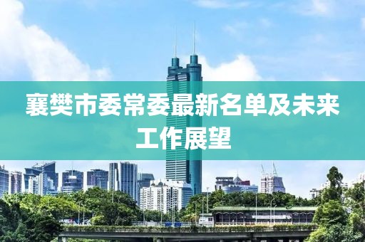 襄樊市委常委最新名单及未来工作展望