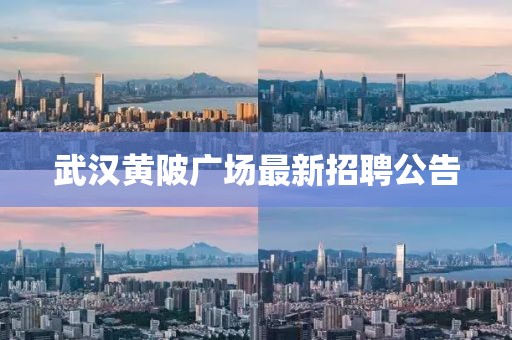 武汉黄陂广场最新招聘公告