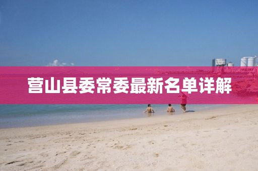 营山县委常委最新名单详解