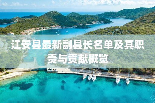 江安县最新副县长名单及其职责与贡献概览